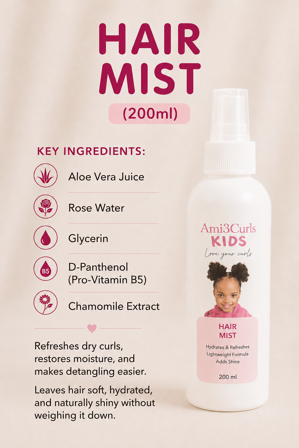 Ami3 Kids Hair Mist